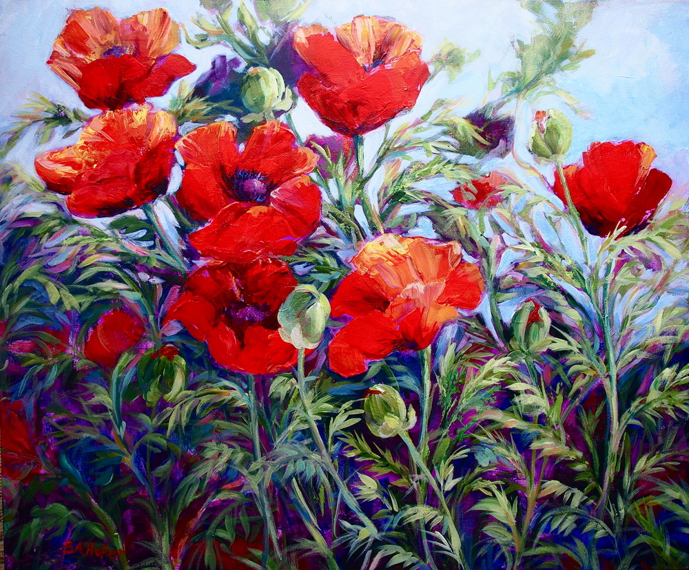 Barb Hofer Fine Art - slide show - Poppy Explosion